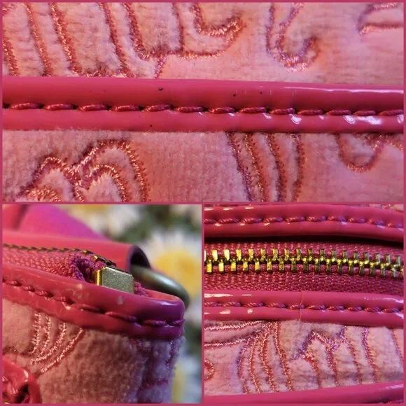 Juicy Couture Pink Crossbody Bag + Keychain Wallet - Picture 9 of 16